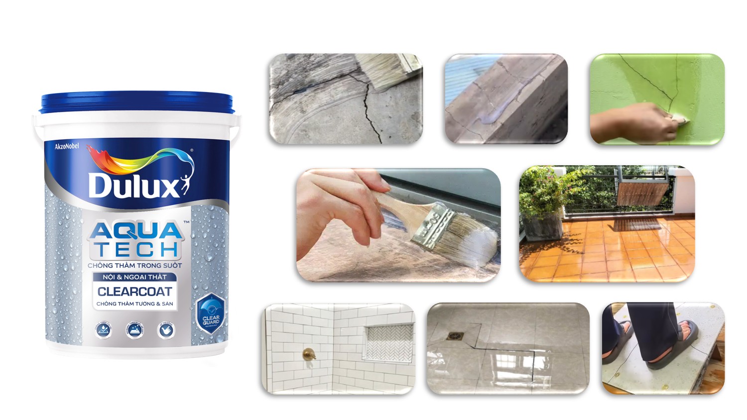Chất chống thấm Dulux Aquatech Clearcoat